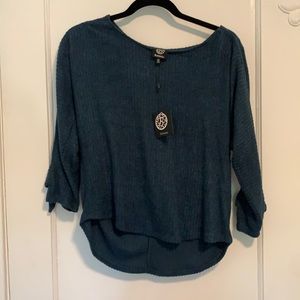 Bobeau Teal sweater XS